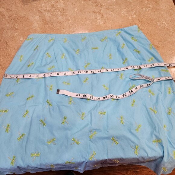 Women's‎ Talbots Woman Dragonfly Embroidered Lined Skirt Size 16W - Picture 4 of 7